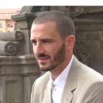 Leonardo Bonucci nel cortile di Palazzo dei Priori Leonardo Bonucci