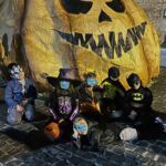 Notte di Mezzo mega Zucca Piazza San Carluccio realizzata da Liceo Artistico Orioli